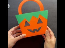 DIY Halloween paper bags | Halloween crafts | #shorts #halloweenshorts