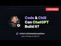 Livestream: Code & Chill - Can ChatGPT Build It? Finance Tracker in React