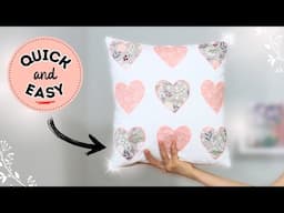 HOW TO sew a 2 seam pillowcase? QUICK and EASY (step-by-step)