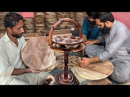 Fantastic Process of Making Dry Fruit Folding Wooden Table || DIY Wooden Collapsible Table