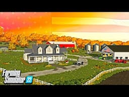 DESIGNING A BEAUTIFUL AMERICAN FARM FROM SCRATCH (Farming Simulator 22)