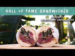 Chef Matt Basile's Best Chimichurri Cheesesteak Sandwich Ever | BBQ | Hall of Fame Sandwiches