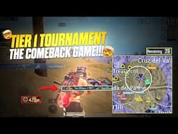 Tier 1 Tournament | The Comeback Game!!! | Longest Car Spray Ever in BGMI Competitive? | BGMI 🇮🇳