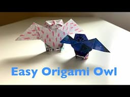 Easy Origami Owl Tutorial - How to Make a 3D Paper Owl | DIY Paper Origami Animals