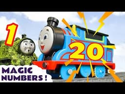 Magic Numbers Toy Train Story with 20 Thomas trains and Tom Moss