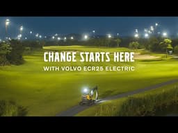 The sustainable Sollago golf and resort with ECR25 Electric excavator.