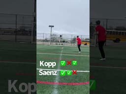 Kopp vs Saenz Penalty Kicks episode 2 #football #penaltyshootout #pens #pks #championsleag #worldcup