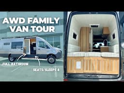 Cozy AWD Sprinter Van Tour | Van Professionally Converted for a Solo Female Traveller