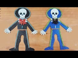 Cómo vestir a un Catrín con Papel y Foami | Calaverita de Charro o Mariachi