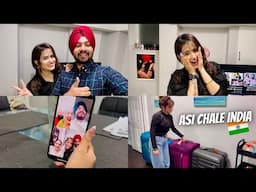 FINALLY ASI CHALE INDIA😍 || FAMILY NU DITA SURPRISE😇 || SHOCKING REACTION😮 || @JassArsh