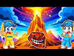 TROLLFACE DO MAGMA NO ROBLOX FIND THE TROLLFACES - Brancoala Games