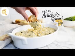 Vegan Artichoke Spinach Dip | easy, healthy, plant-based, gluten-free | Chef Ani