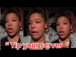 Server emotional because of NO TIPPING  tables