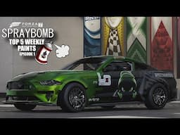 Spraybomb EP6 - Forza Motorsport 7 - Top 5 Weekly Paints