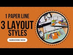 28 Page Scrapbook Layout Share |  1 Paper Line -3 Workshop Styles