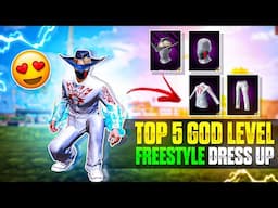 TOP 5 GOD LEVEL FREE STYLE DRESS COMBINATION || BEST FREE STYLE DRESS COMBO || MAD HYPER GAMING 🔥