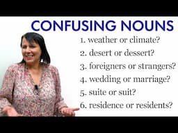 12 Confusing English Nouns