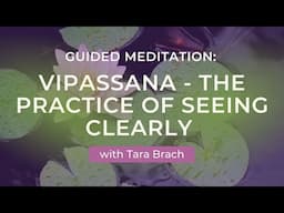 Guided Meditation: Vipassana - The Practice of Seeing Clearly with Tara Brach