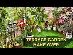 Terrace garden Make over||New Look of My Terrace Garden||Balcony decoration Ideas|| Balcony garden