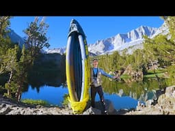 I CARRY A KAYAK into a REMOTE Lake!  A Trout Fishing Adventure! (Catch & Cook with SilverAnt)