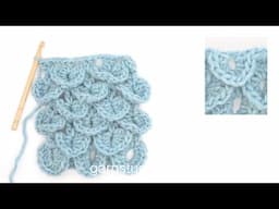 How to crochet a crocodile stitch