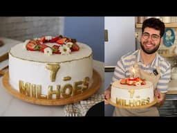 BOLO DE NINHO COM MORANGO | ESPECIAL 7 MILHÕES DE INSCRITOS | BOLO DE FESTA