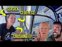 Teaching our New Crew with Zero Experience How to Sail Offshore - Episode 131