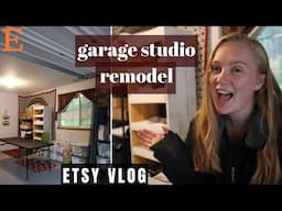 WORK FROM HOME WITH ME // Cleaning up my studio space