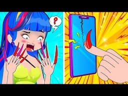 Lisa and Problems with Long Nails!💅 Funny Situations in Life😂 | Poor Princess Life Animations SM