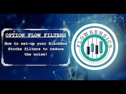 OPTION FLOW FILTERS - How to set-up your Blackbox Stocks  filters to reduce to the noise!