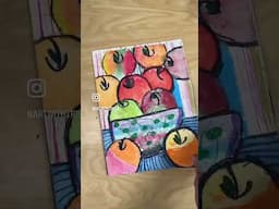 1st Grade Apple Still Life Paintings