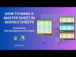 How to make a master sheet in google sheets