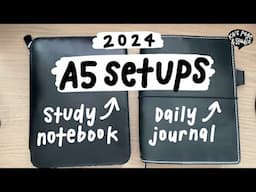 ENG) A5 size setups: Daily Journal & Study Notebook | Hobonichi HON | Freely Noted | TN