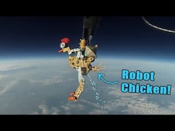 We sent a ROBOT CHICKEN to "SPACE"!