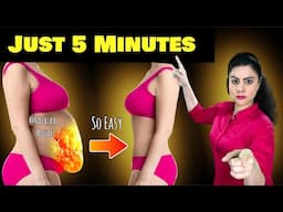 Easy Belly Fat Workout For Beginners For 5 Minutes - 100% Belly Fat Burn 🔥