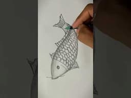 Easy Fish Drawing #shorts