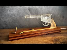 Easy way to make a Decorative Epoxy Resin Lamp , Transparent Revolver - DIY Resin Art