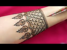 Very beautiful full hand mehndi design | Front hand mehndi | easy mehndi | mehndi design | mehndi.