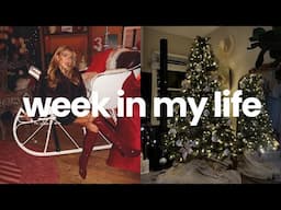 WEEKLY VLOG: cutting my bangs, filming content, decorating the tree & studio session!