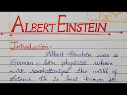 Ep-03: brief essay on "Albert Einstein" | Short essay series |#study #education #knowledge #youtube