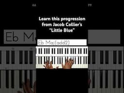 Learn this progression from Jacob Collier’s new song “Little Blue” #jazz #piano #pianotutorial