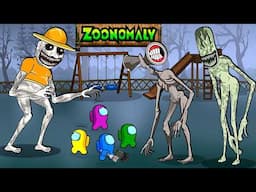 AMONG US in ZOONOMALY 2 vs Siren Head & Zookeeper | Toonz Animation