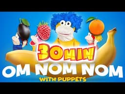 Om-Nom-nom with Puppets | Mega Compilation | D Billions Kids Songs