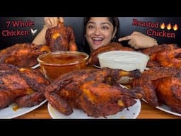 7 SPICY WHOLE ROASTED CHICKEN EATING CHALLENGE 🔥 WHOLE ROASTED CHICKEN EATING | ASMR MUKBANG