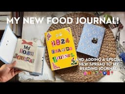 Starting a new food journal! 🍛🍴📓 + updating my reading journal pages