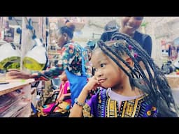 We Tried Africa's CHEAPEST Hair Braiding in Uganda 🇺🇬*8 kids*