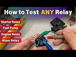 How to Test Any Relay | Starter Relay | Fuel Pump Relay | Engine Relay | Wiper  Relay | Headlamps