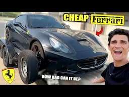 Buying The CHEAPEST Ferrari California To Replace Our Burnt FF...