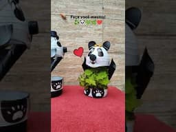 Vasinhos pandas #ideias #sustentabilidade #jardimcomarte #gardendecor # #reciclagem #artesanato