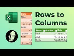 Convert rows to columns using Power Query - Excel and Power BI